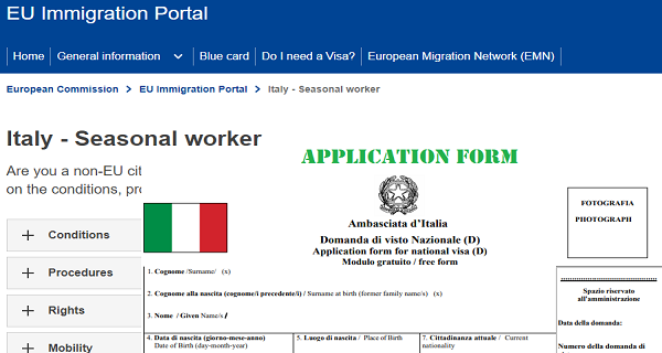 Italy Work Visa Apply Online